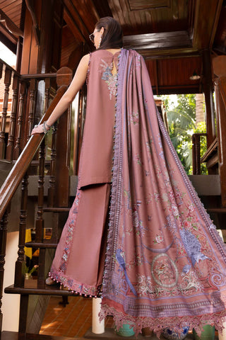 MARIA B-Embroidered Twill Linen Suit MPT-2801-A