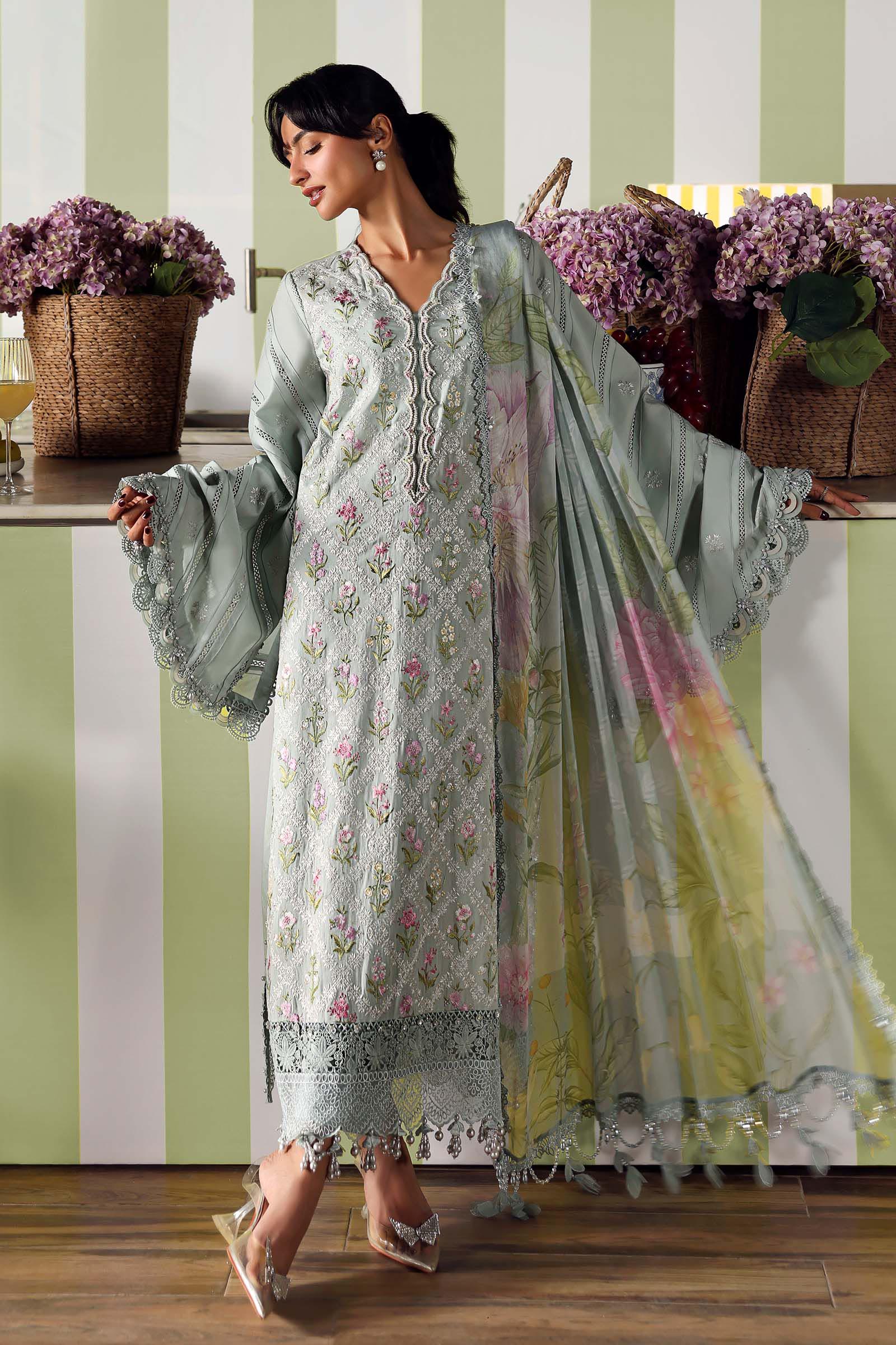 MARIA B - Embroidered Lawn Suit MPT-3001-B