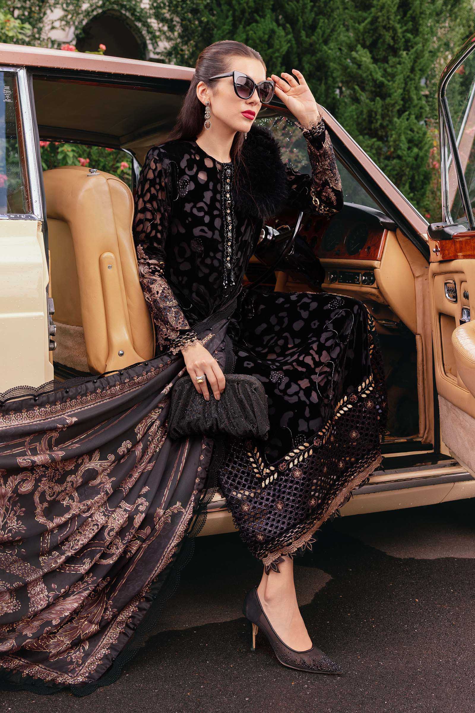 MARIA B- Embroidered Palachi Suit WL-1301