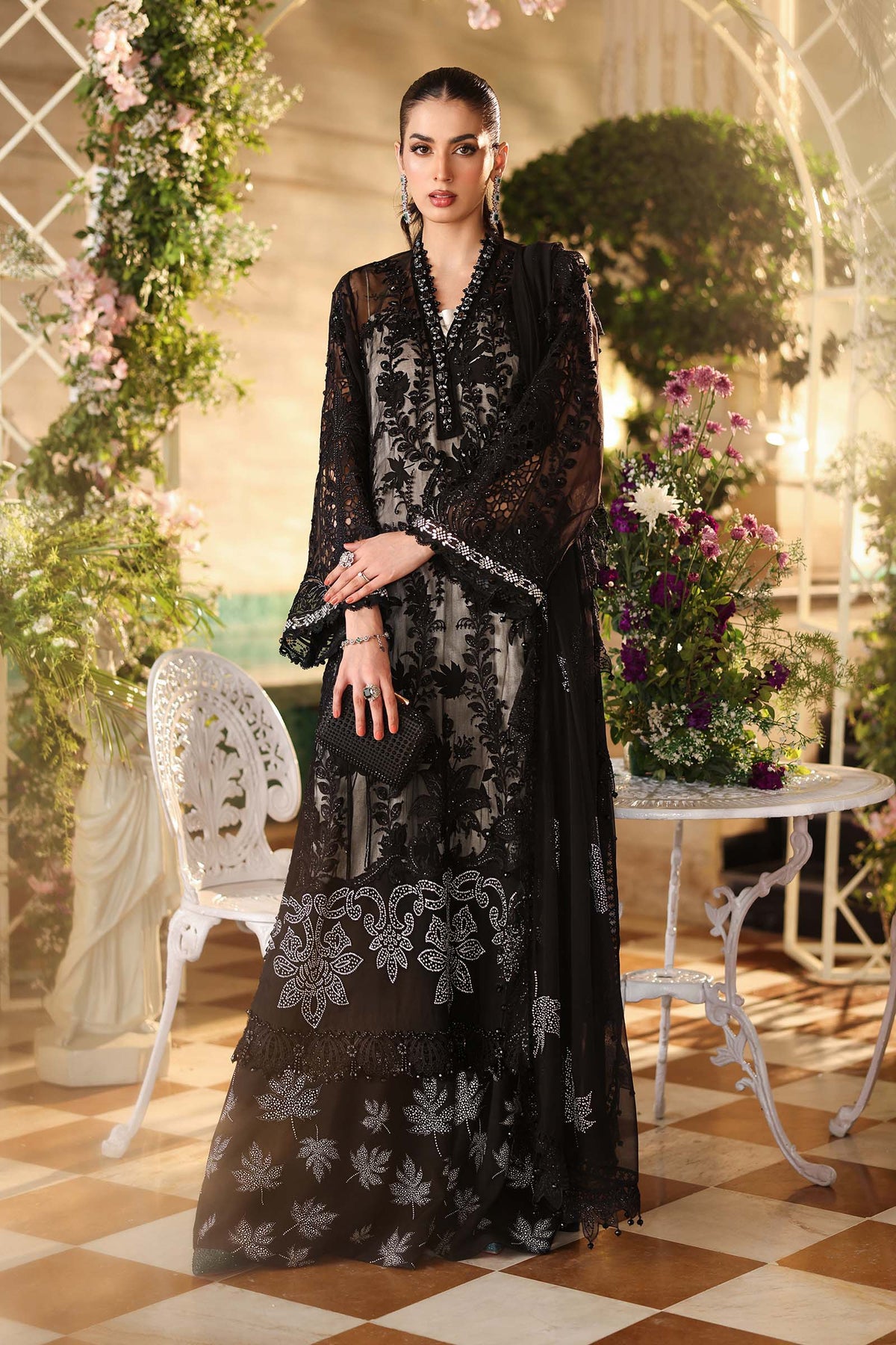 MARIA B - Embroidered Chiffon Suit MPC-26-101