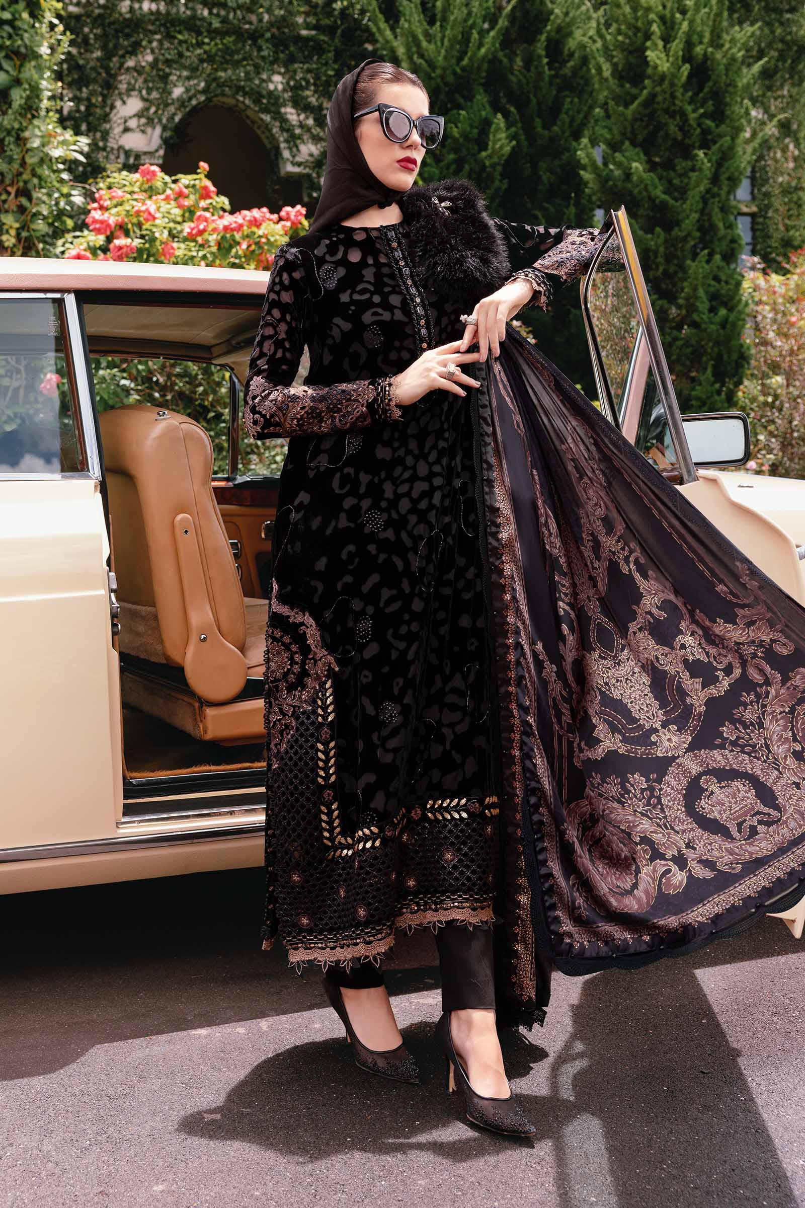 MARIA B- Embroidered Palachi Suit WL-1301