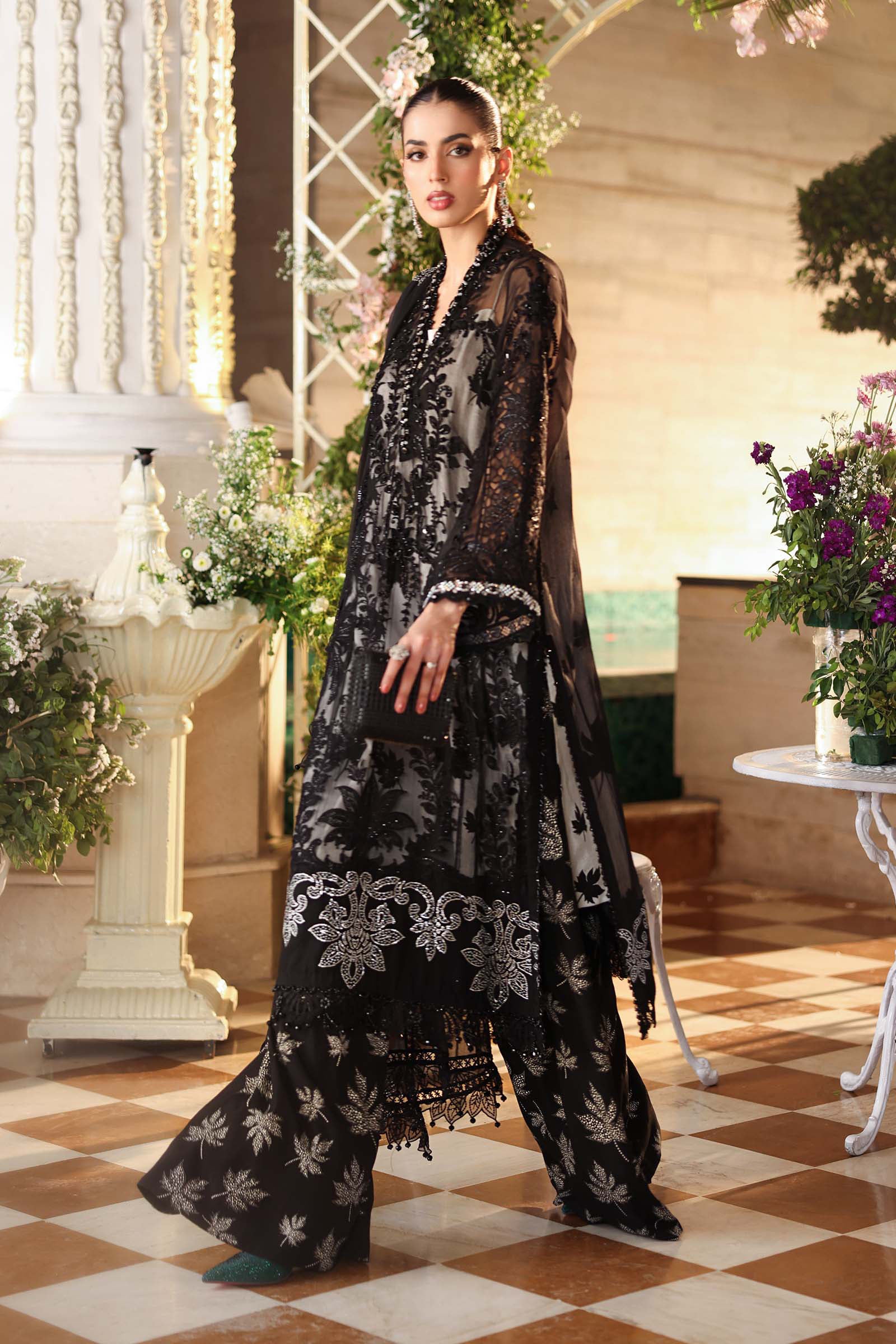 MARIA B - Embroidered Chiffon Suit MPC-26-101