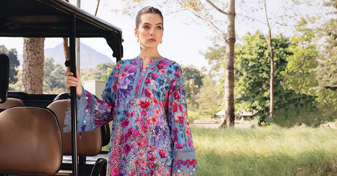 MARIA B- Embroidered Lawn Suit MPT-2902-B