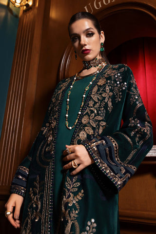 MARIA B- Embroidered Velvet Suit WL-1302