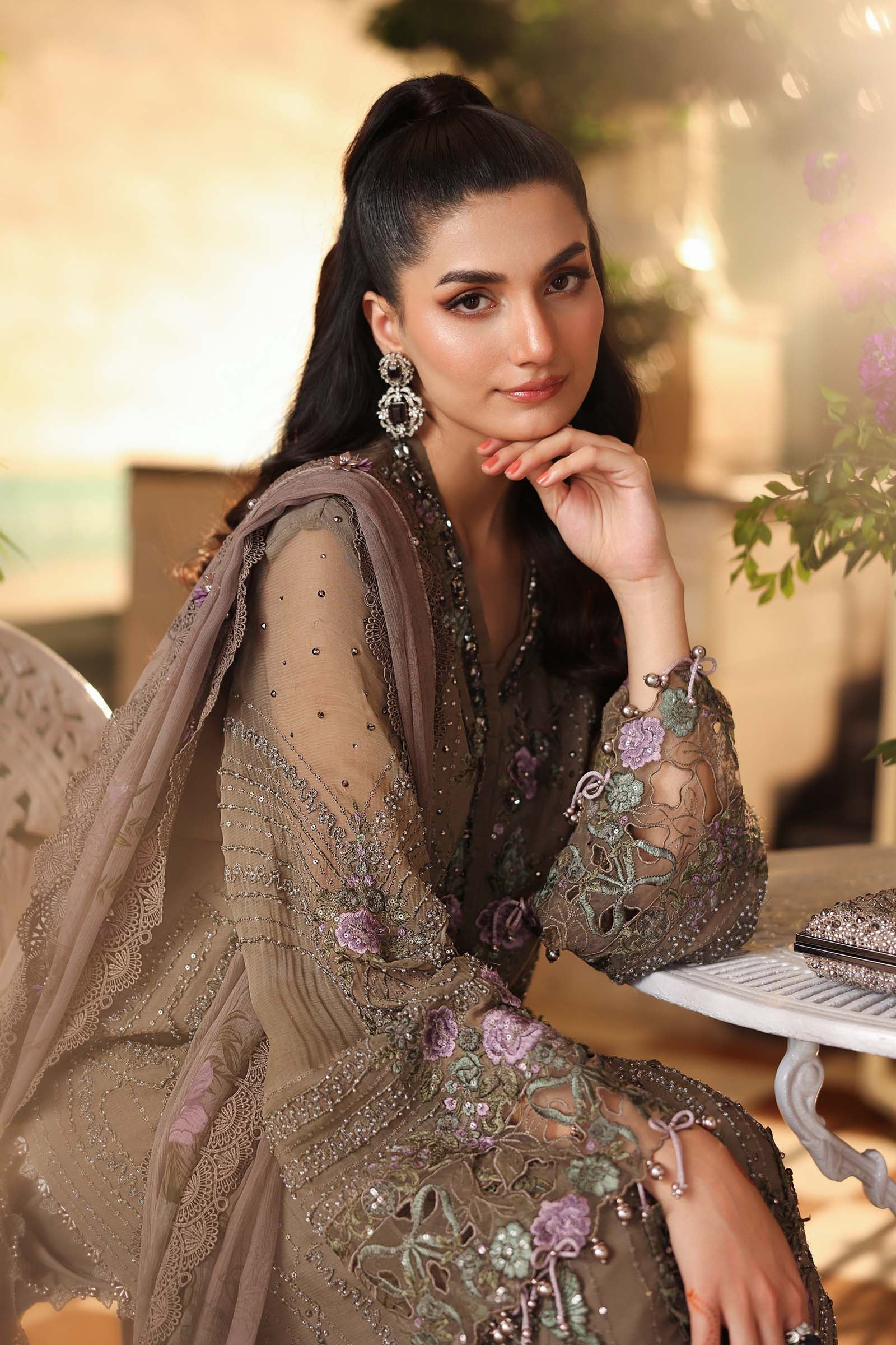 MARIA B - Embroidered Chiffon Suit MPC-26-102