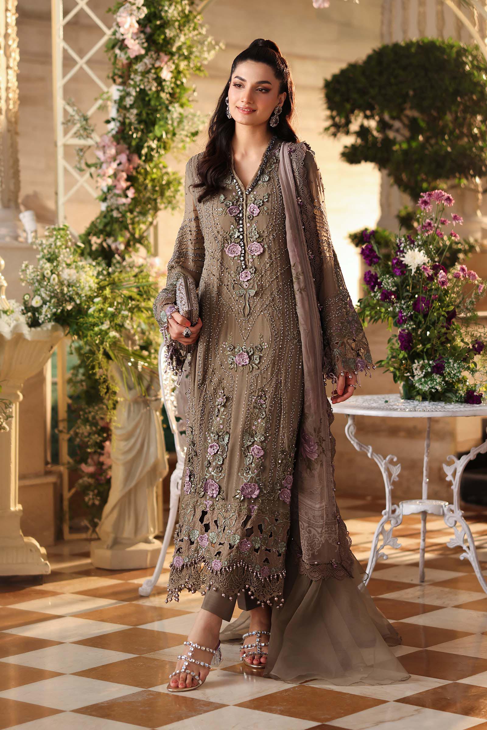 MARIA B - Embroidered Chiffon Suit MPC-26-102