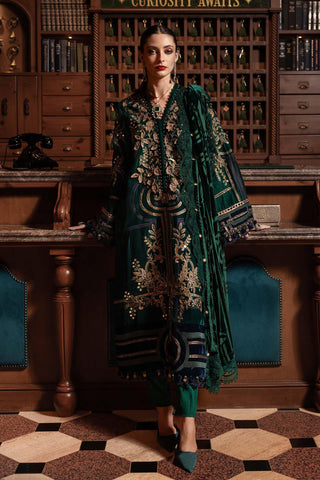 MARIA B- Embroidered Velvet Suit WL-1302