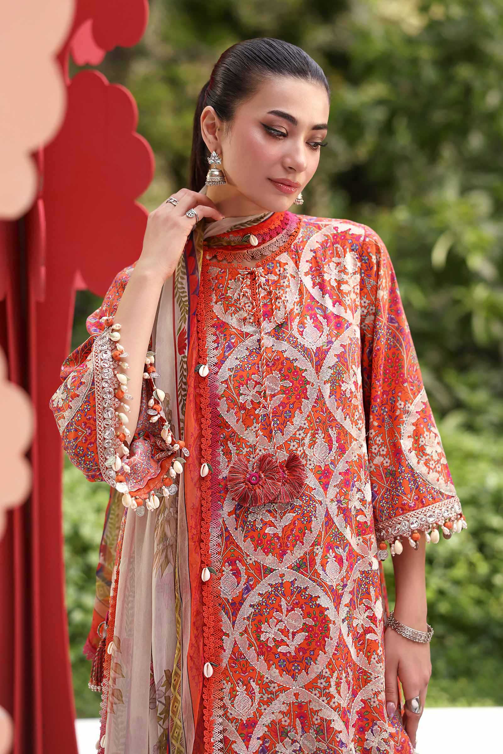 MARIA B - Embroidered Lawn Suit MPT-3003-A