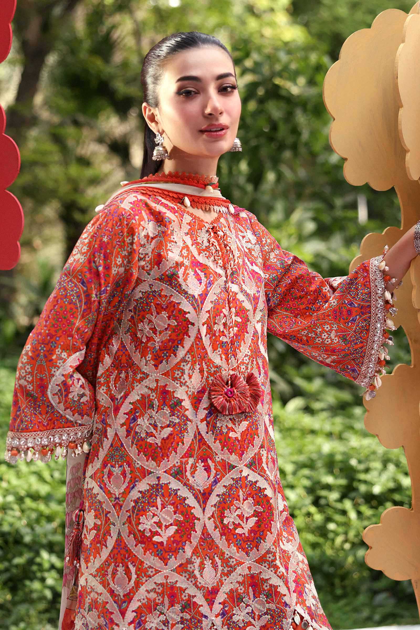 MARIA B - Embroidered Lawn Suit MPT-3003-A