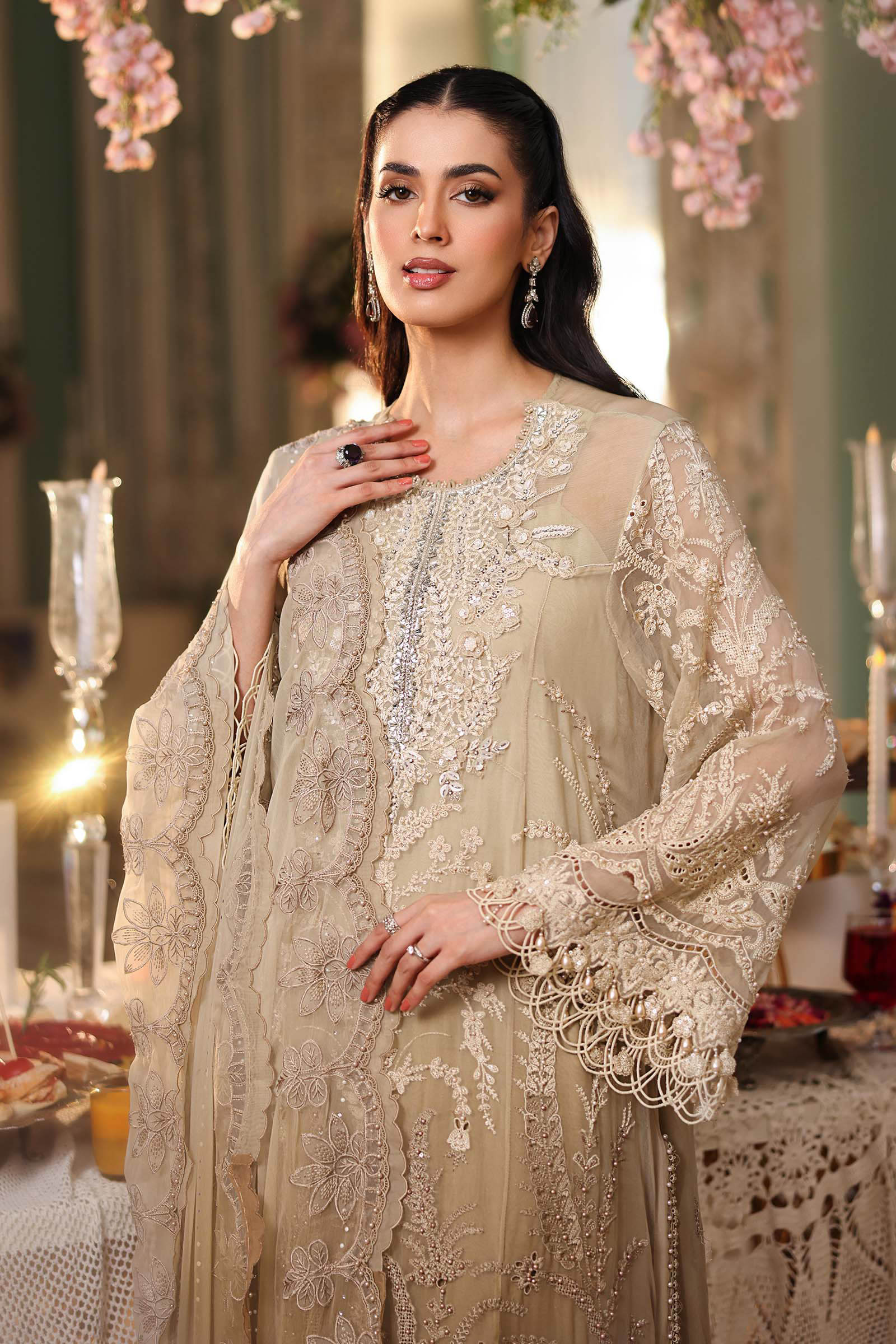 MARIA B - Embroidered Chiffon Suit MPC-26-103