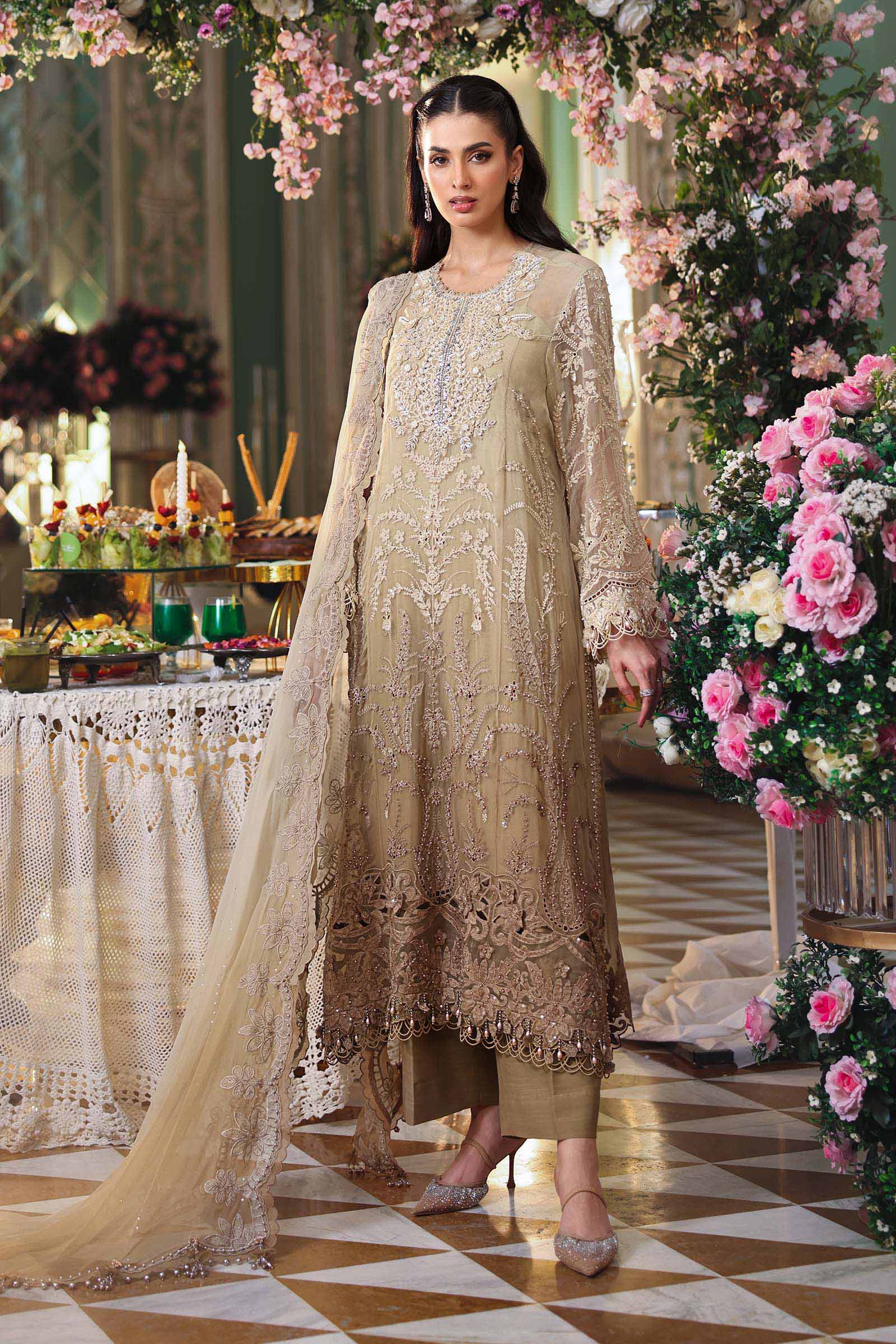 MARIA B - Embroidered Chiffon Suit MPC-26-103