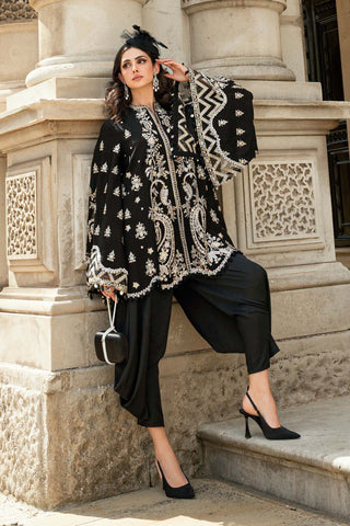 MARIA-B Embroidered Raw Silk Suit | WF-09-03