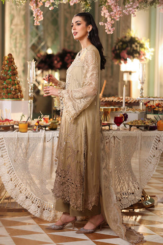 MARIA B - Embroidered Chiffon Suit MPC-26-103