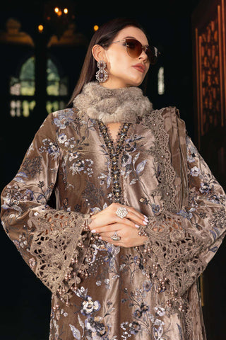 MARIA B- Embroidered Velvet Suit WL-1303