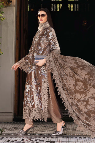 MARIA B- Embroidered Velvet Suit WL-1303