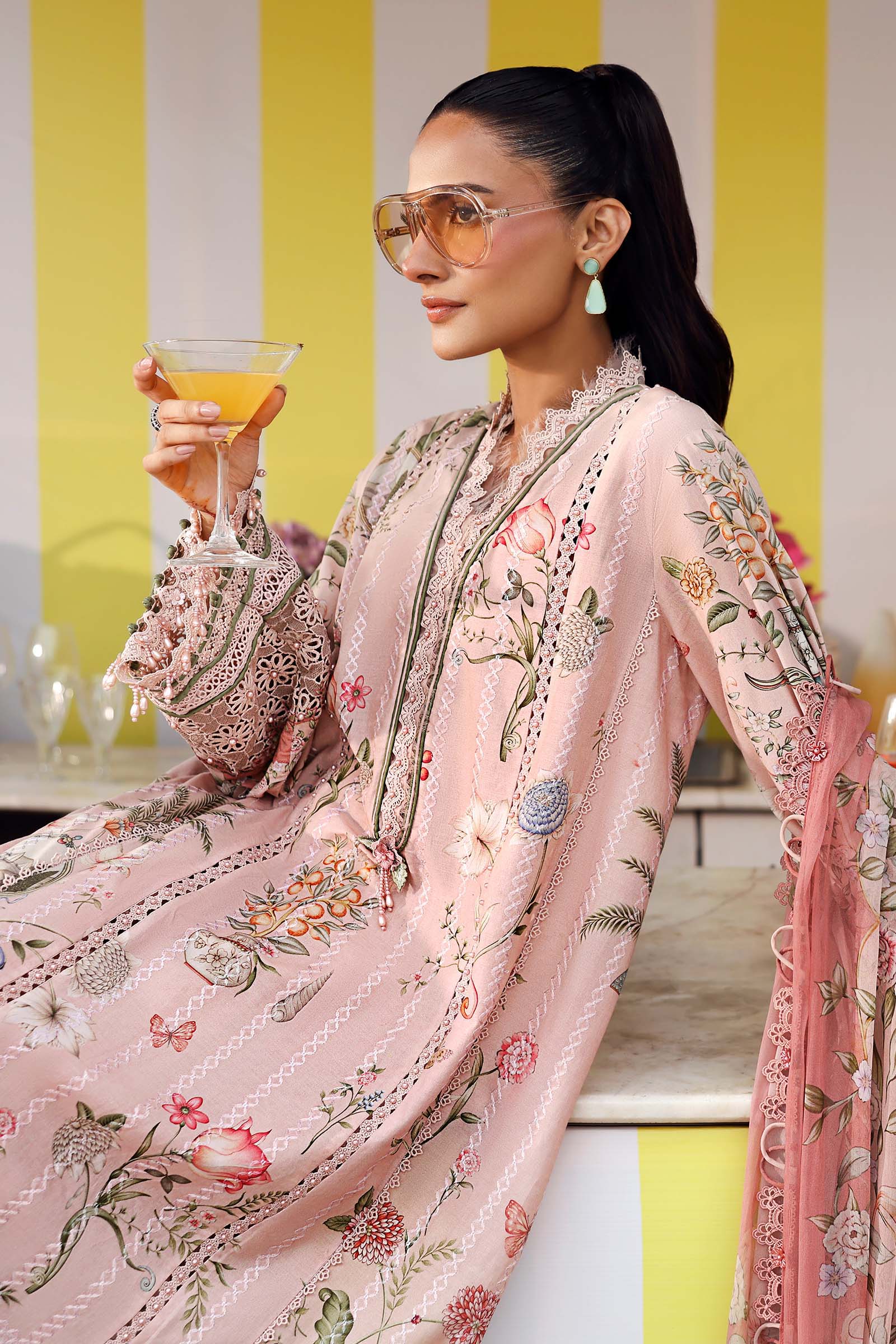 MARIA B - Embroidered Lawn Suit MPT-3004-A