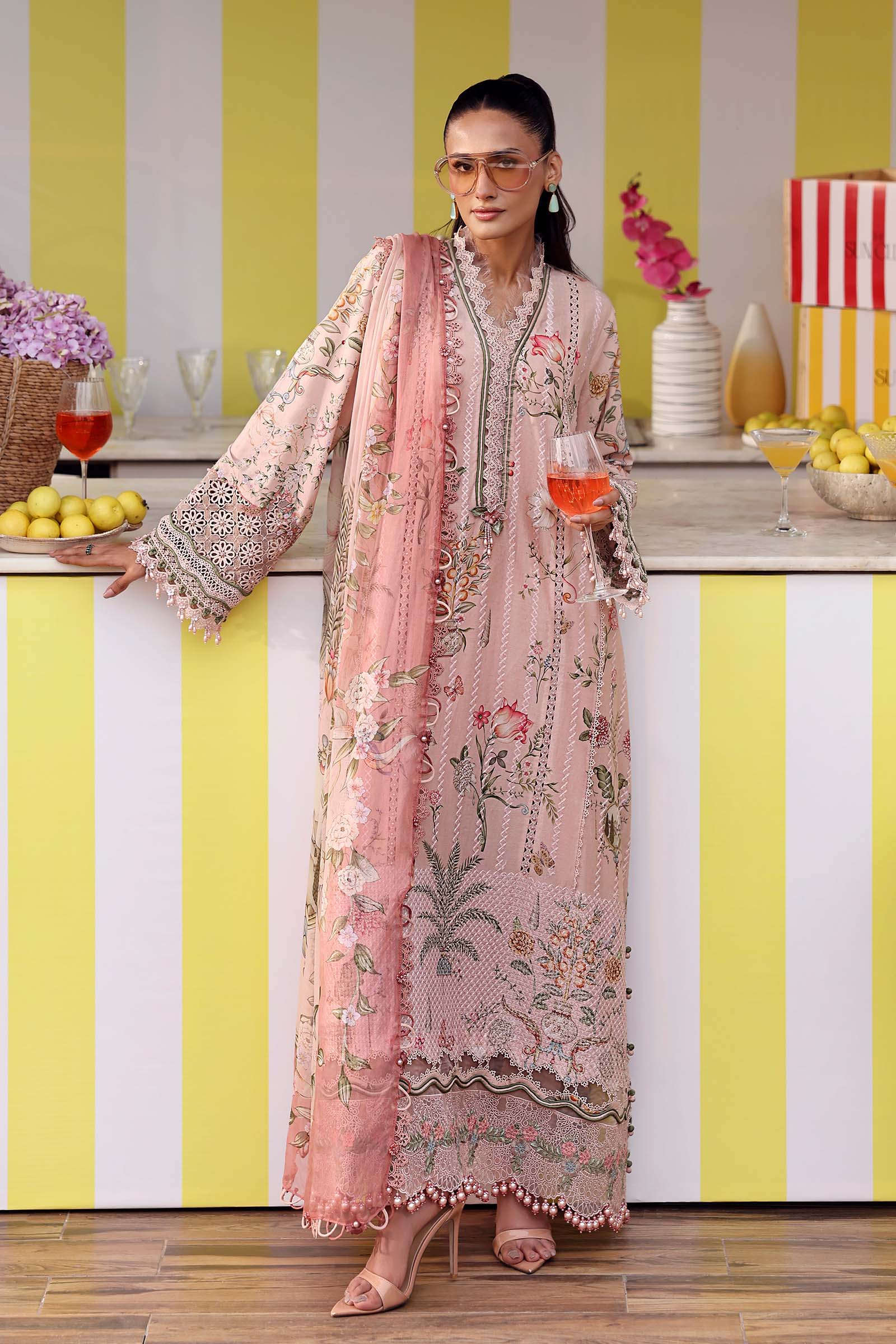 MARIA B - Embroidered Lawn Suit MPT-3004-A