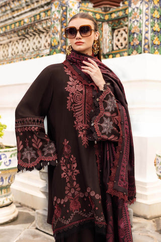 MARIA B-Embroidered Twill Linen Suit MPT-2804-A