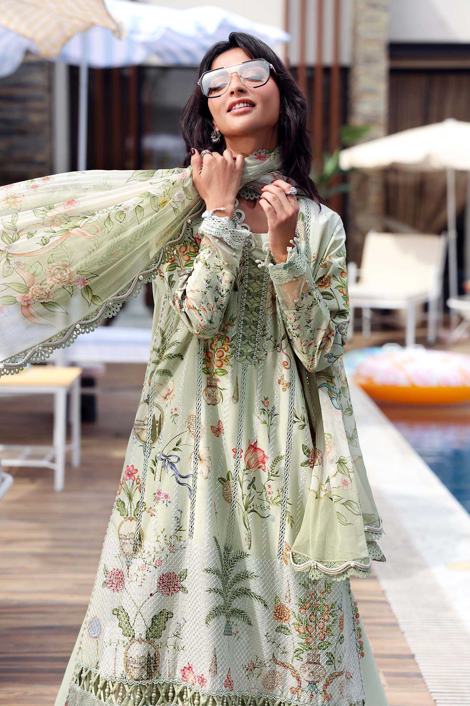 MARIA B - Embroidered Lawn Suit MPT-3004-B