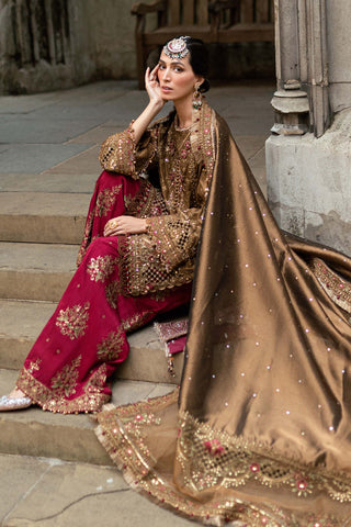 MARIA-B Embroidered Raw Silk Suit WF-09-04