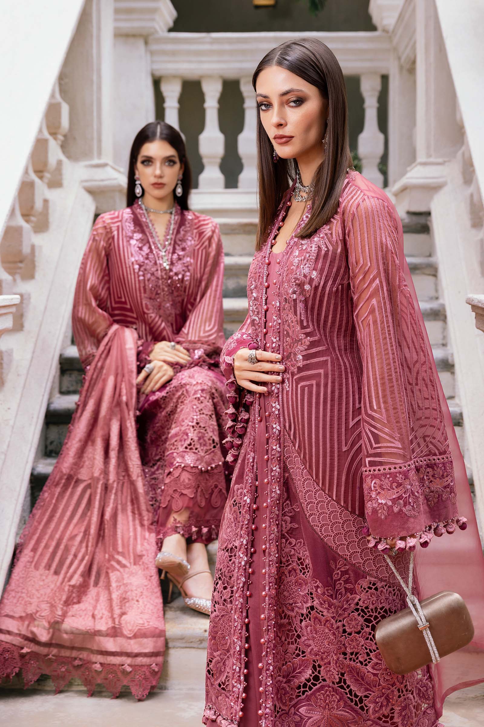 MARIA B- Embroidered Organza Suit WL-1304