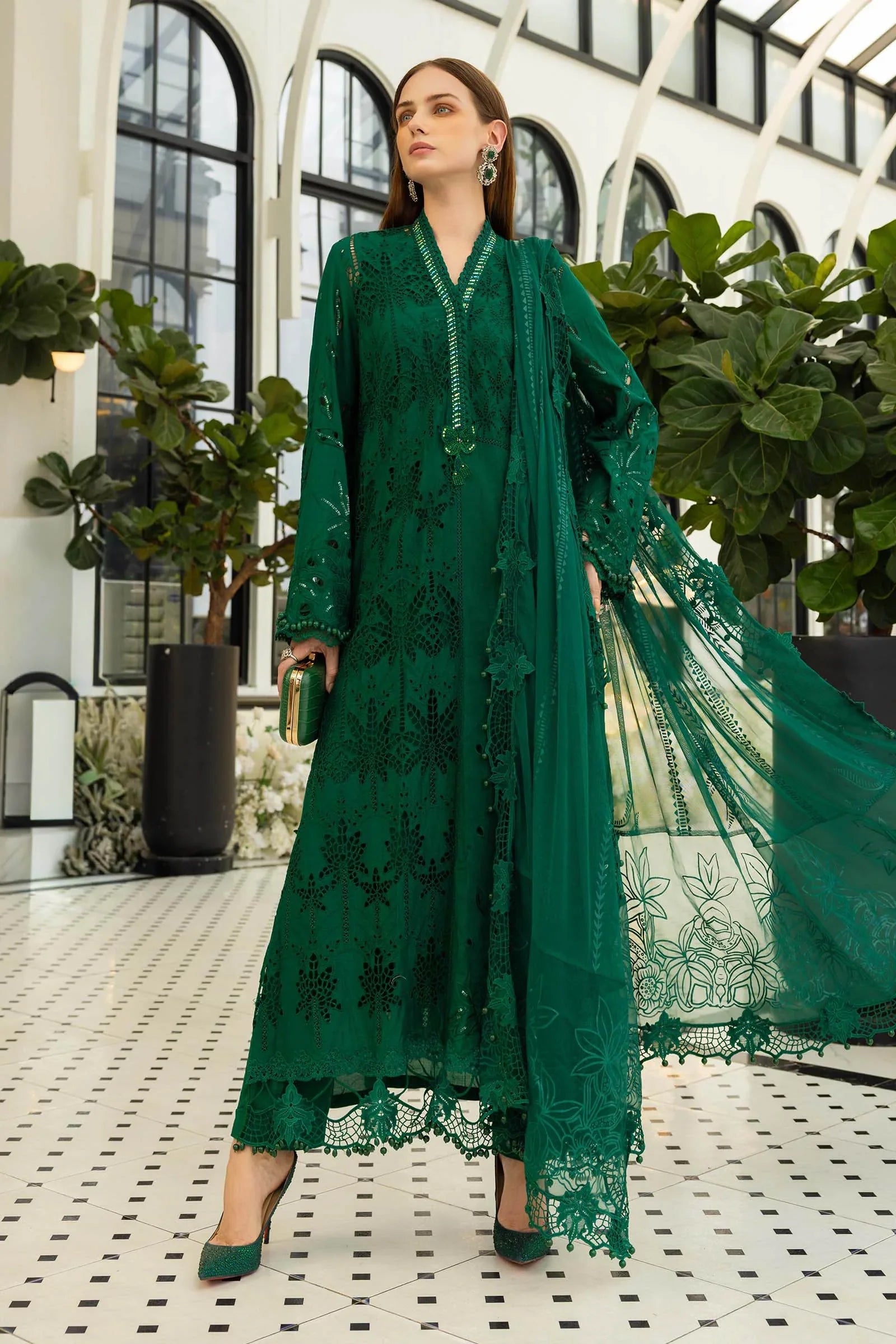 MARIA B - Embroidered Lawn Suit EL-26-04