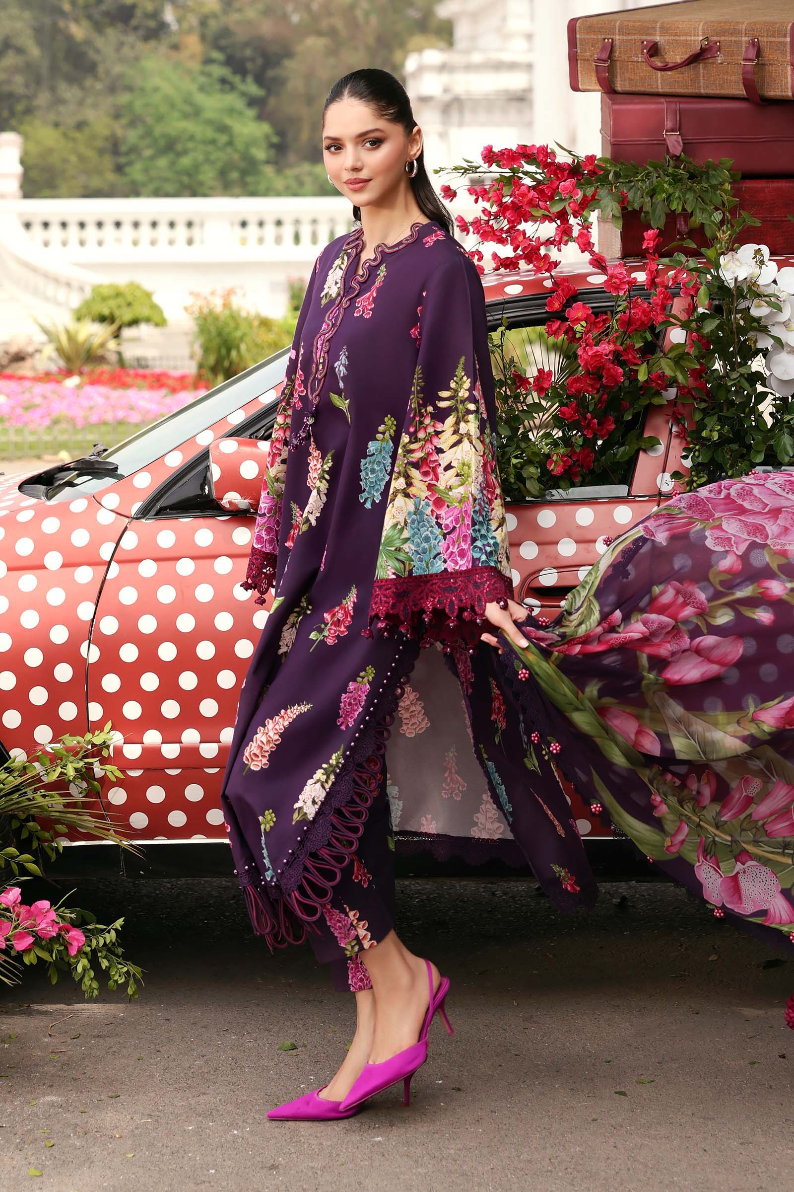 MARIA B - Embroidered Lawn Suit MPT-3005-A