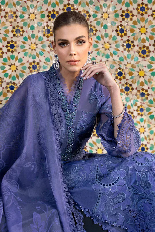 NXD-Embroidered Organza Suit | D-2506-B