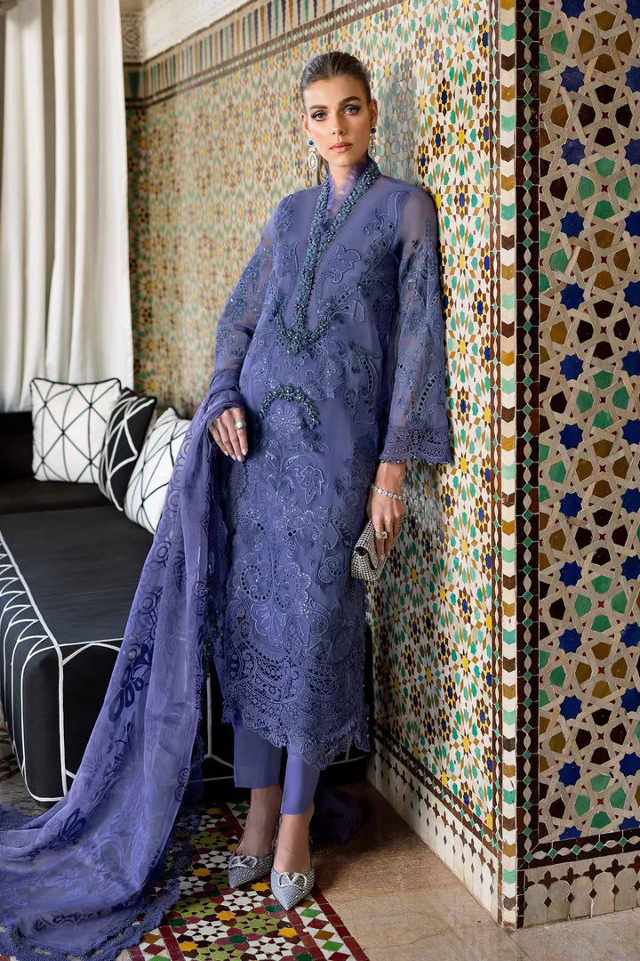 NXD-Embroidered Organza Suit | D-2506-B