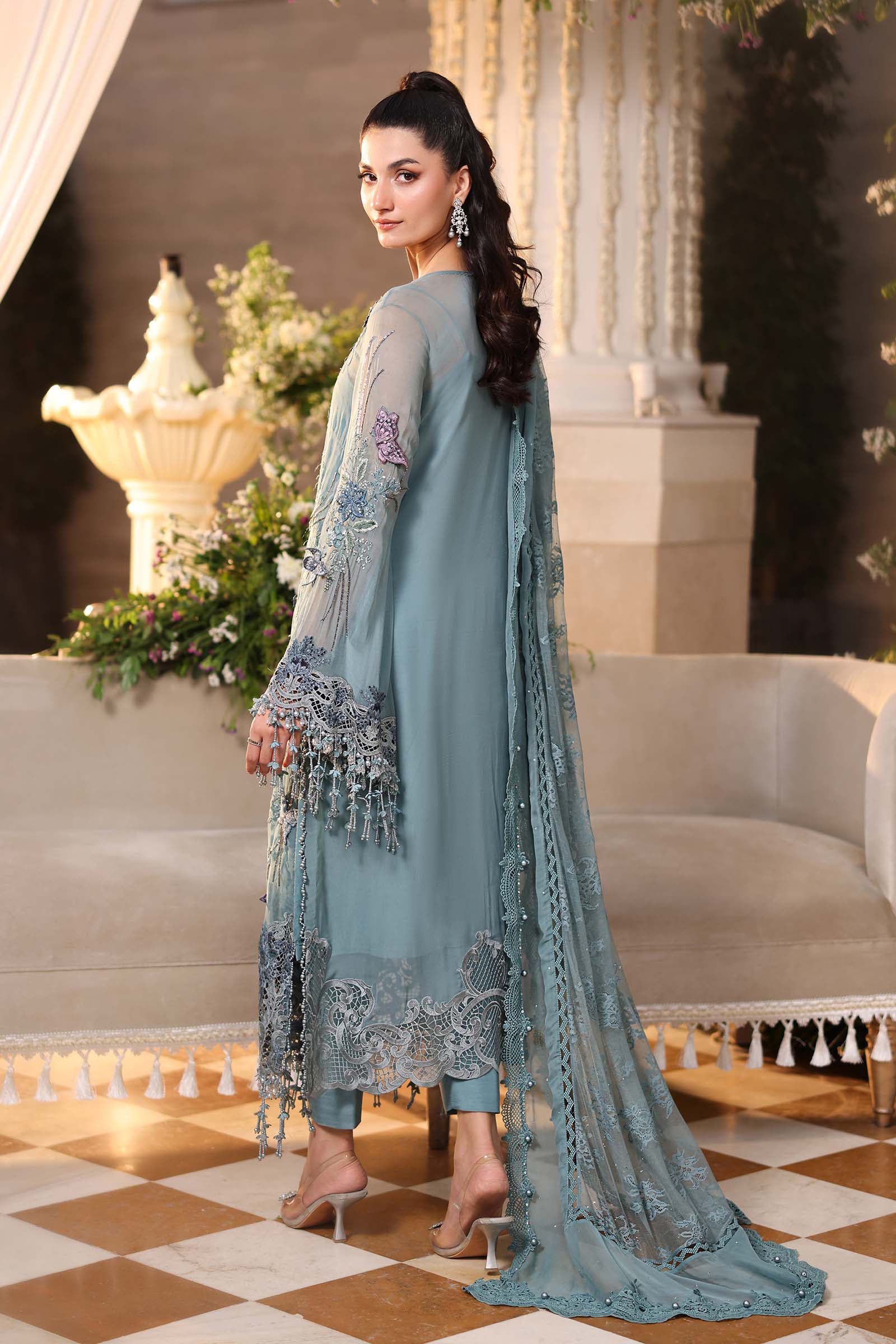 MARIA B - Embroidered Chiffon Suit MPC-26-106