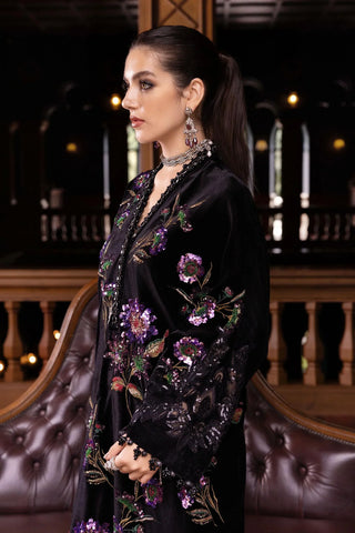 MARIA B- Embroidered Velvet Suit WL-1306