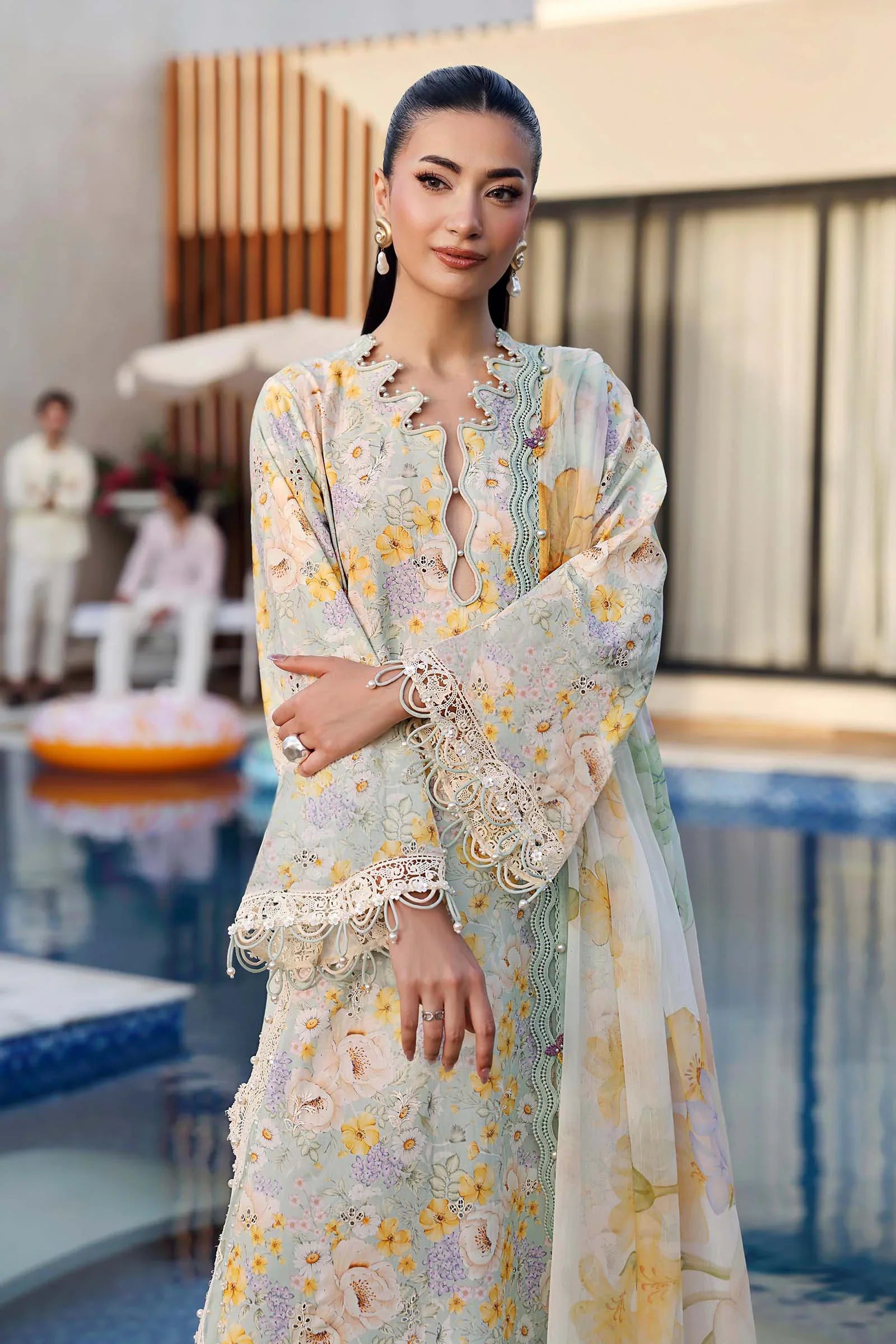 MARIA B - Embroidered Lawn Suit MPT-3007-A