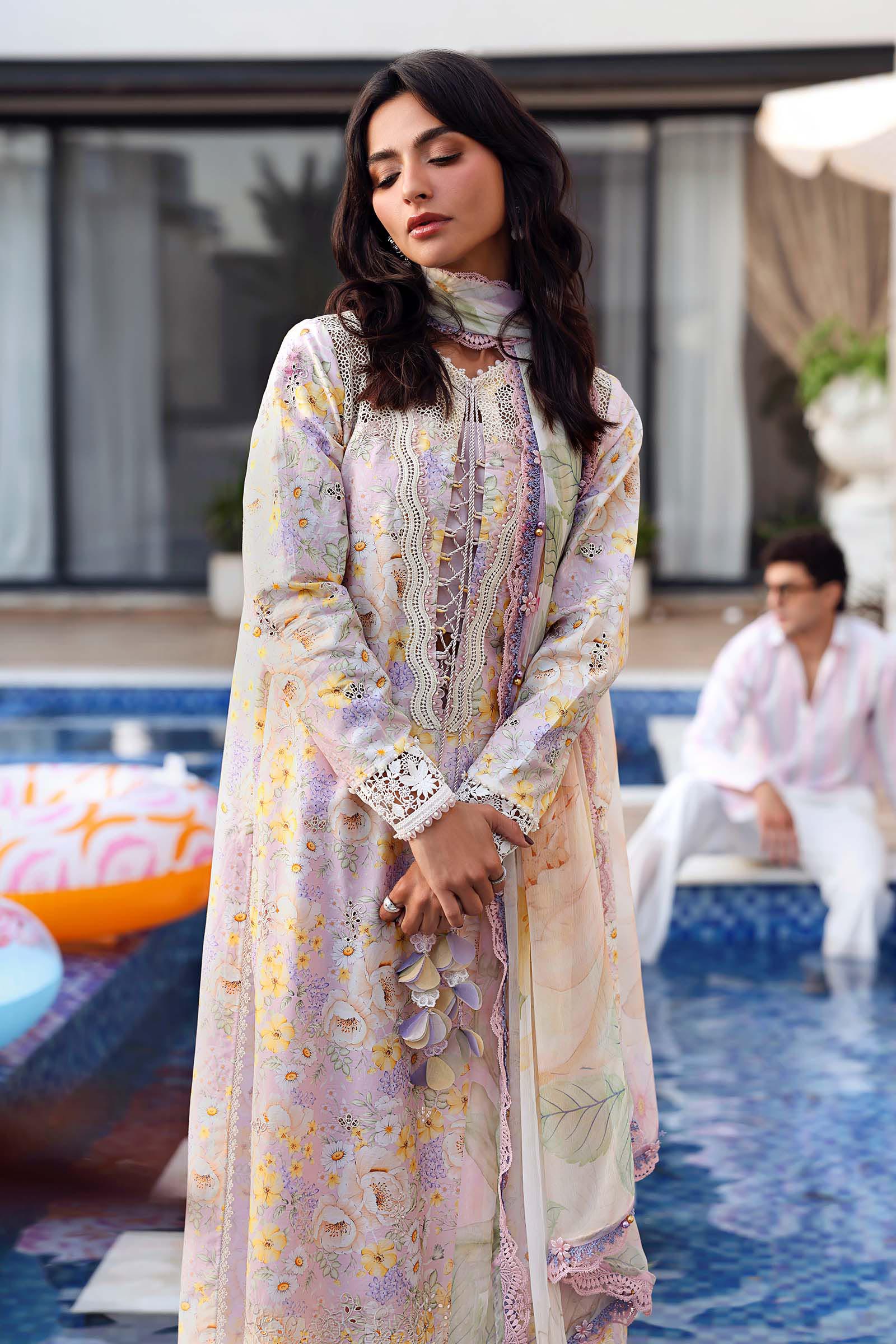 MARIA B - Embroidered Lawn Suit MPT-3007-B