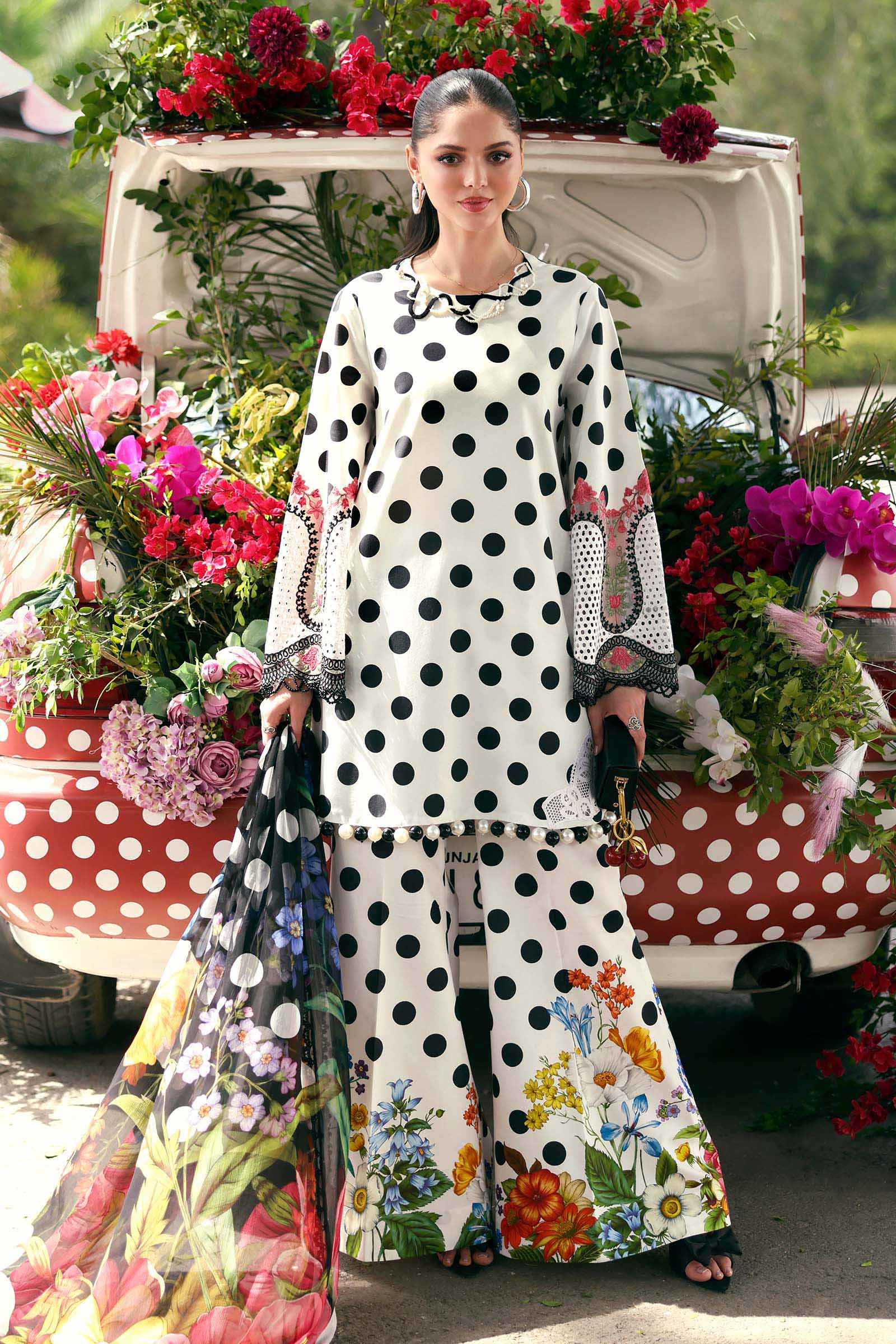 MARIA B - Embroidered Lawn Suit MPT-3008-A
