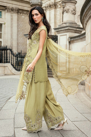 MARIA-B Embroidered Raw Silk Suit WF-09-08