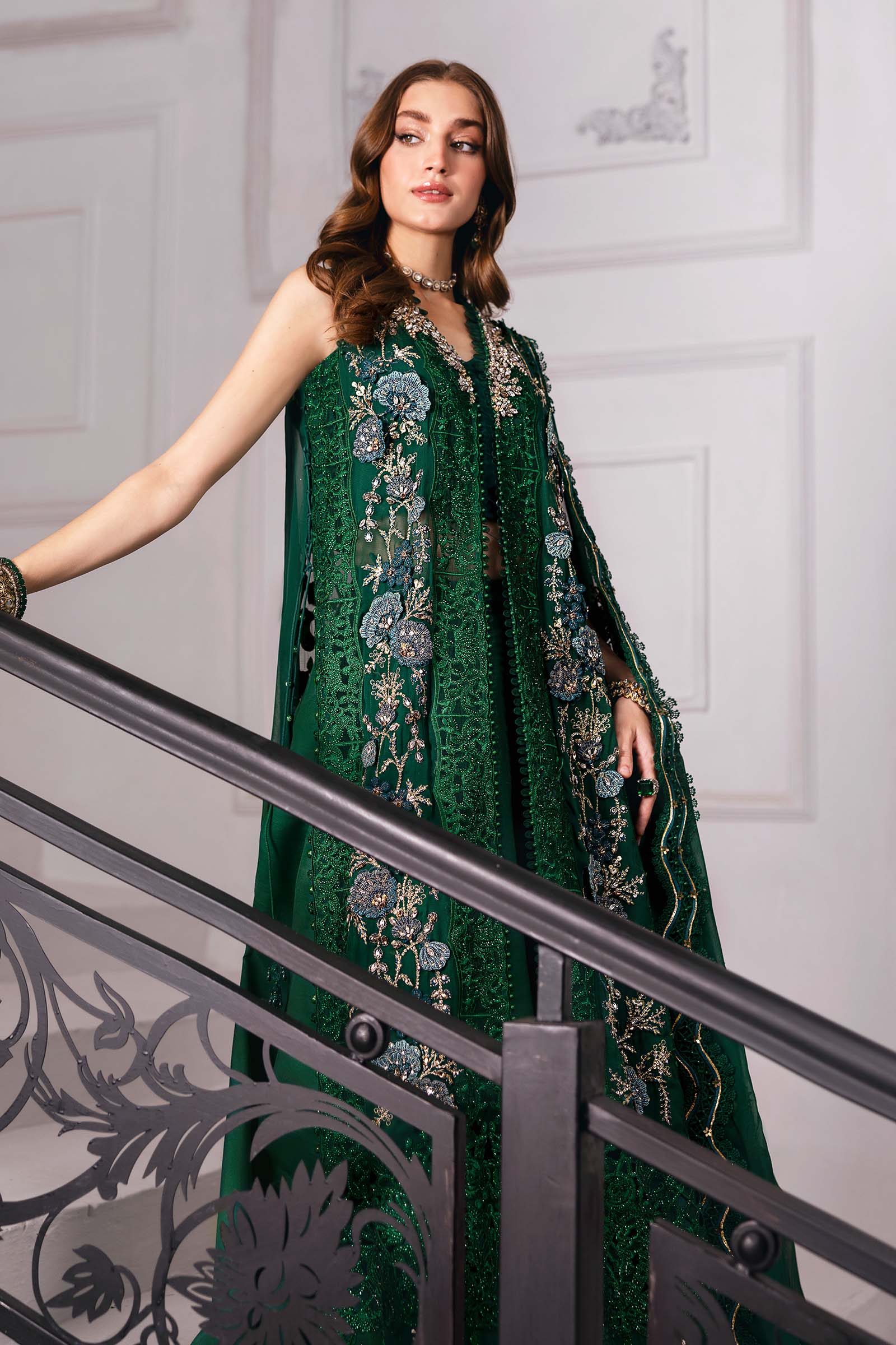 Embroidered Chiffon Suit | BD-3008 (Copy)