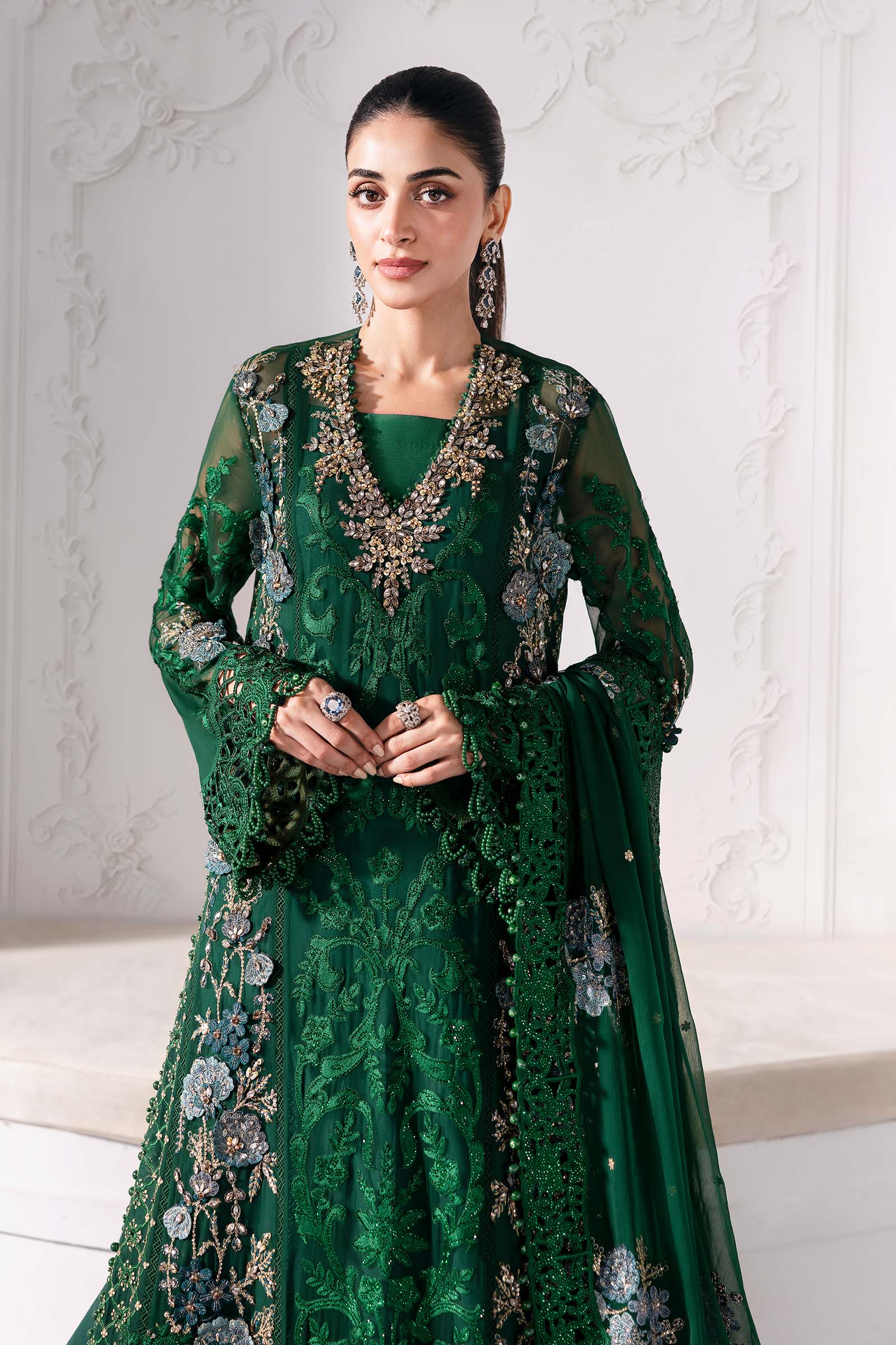 Embroidered Chiffon Suit | BD-3008 (Copy)