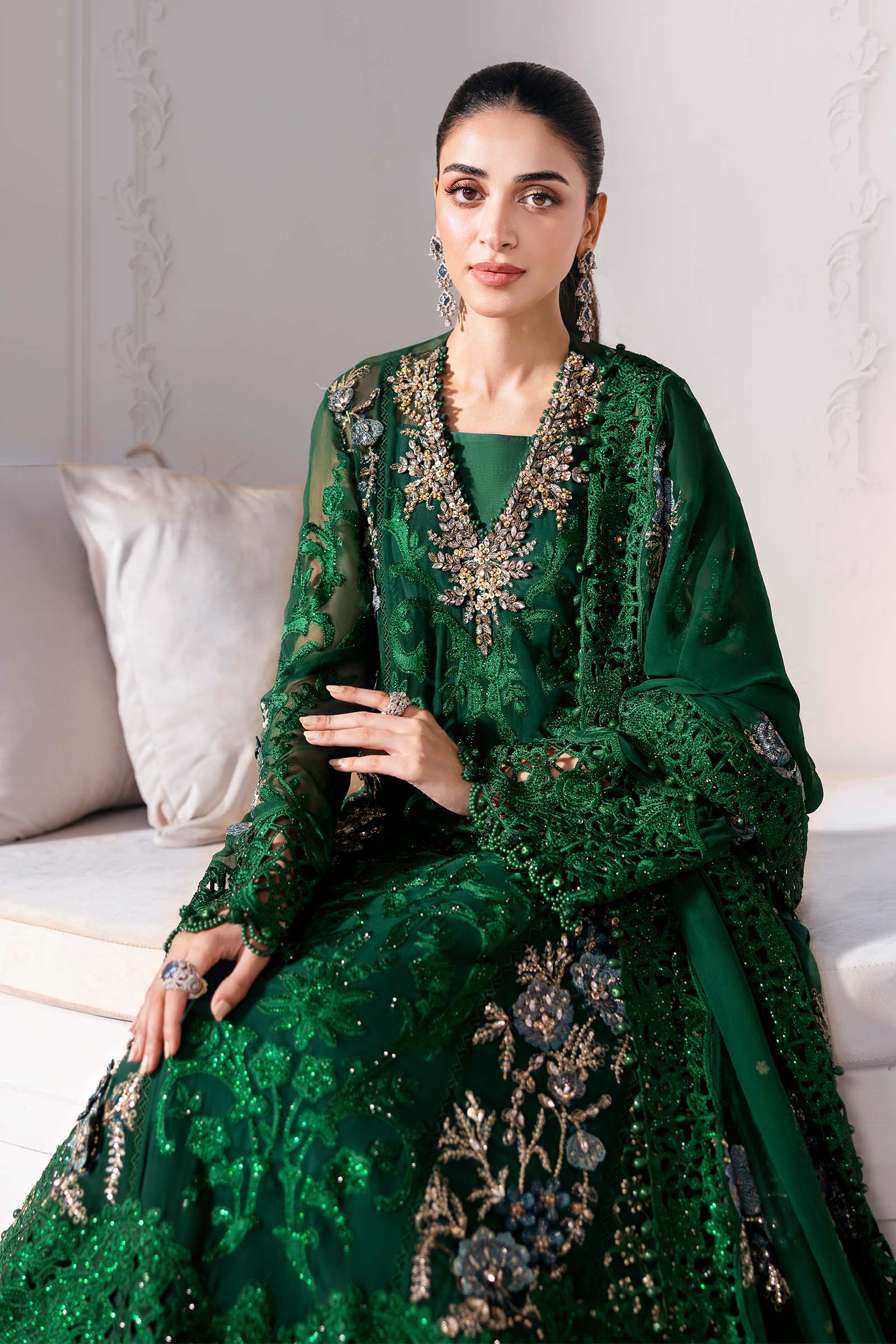 Embroidered Chiffon Suit | BD-3008 (Copy)