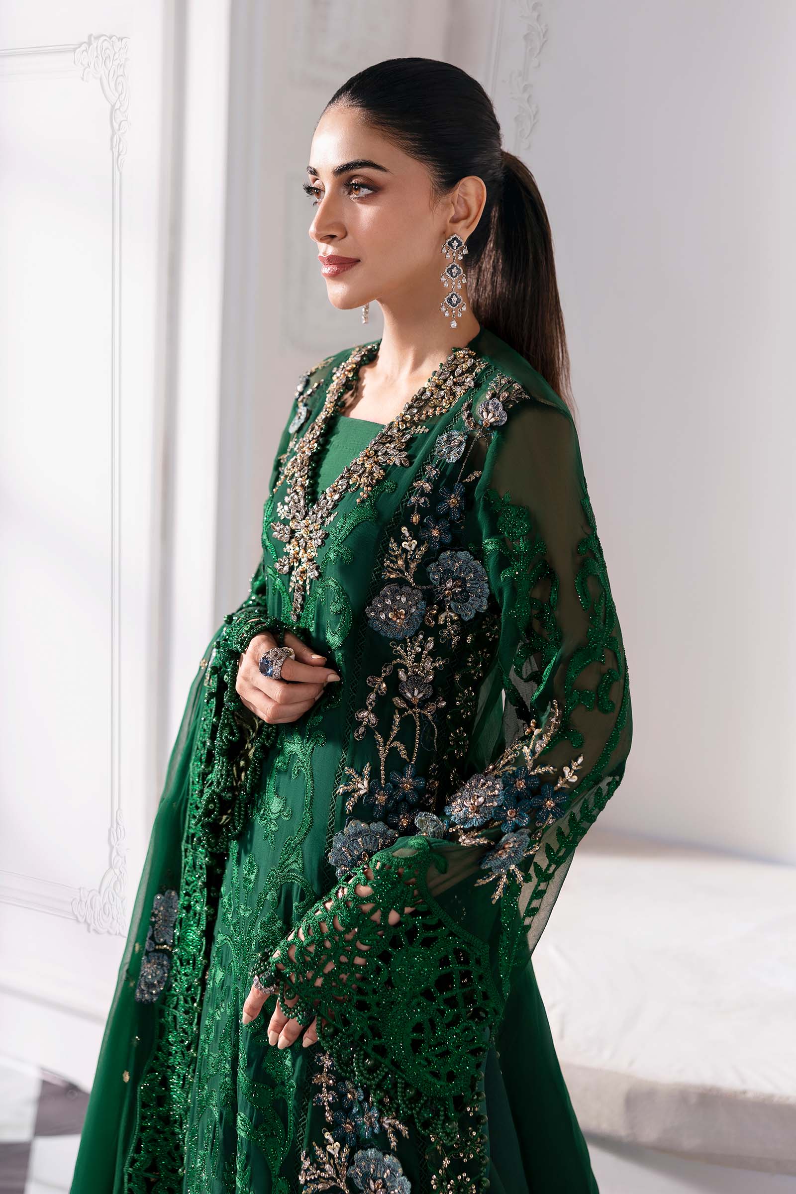 Embroidered Chiffon Suit | BD-3008 (Copy)