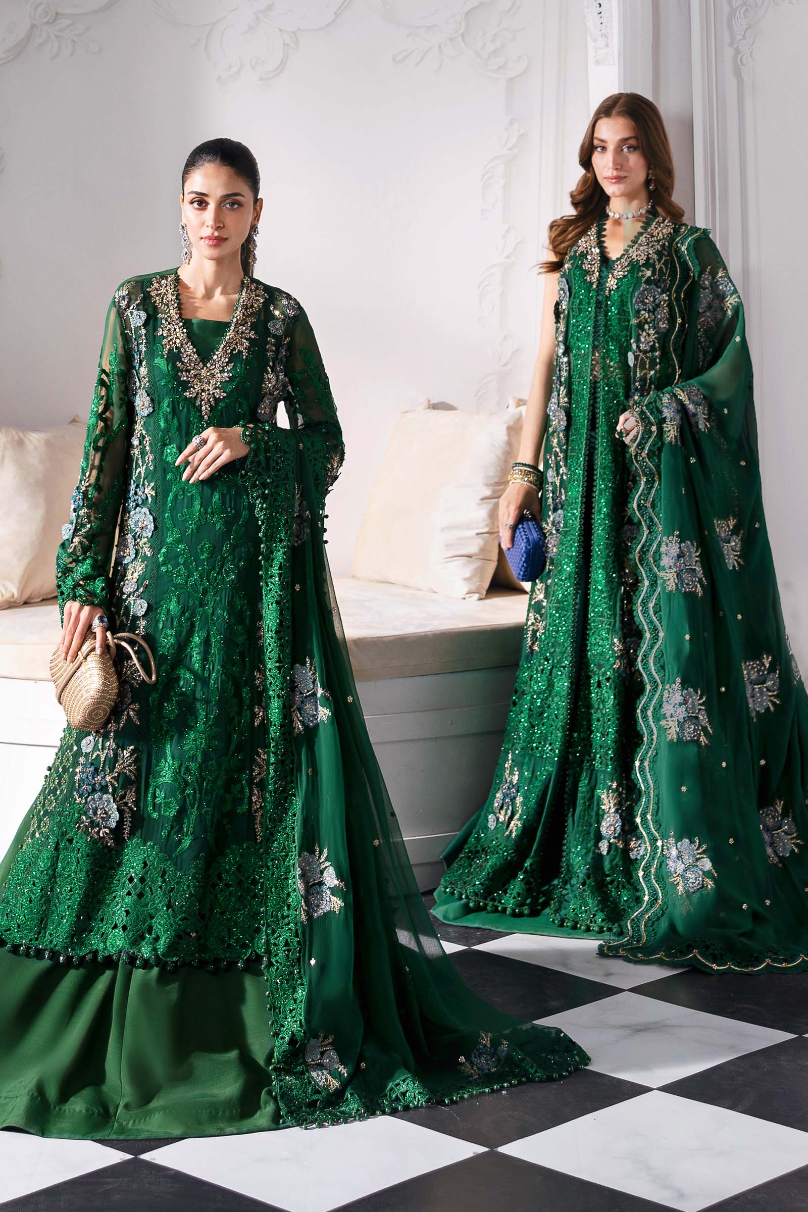 Embroidered Chiffon Suit | BD-3008 (Copy)