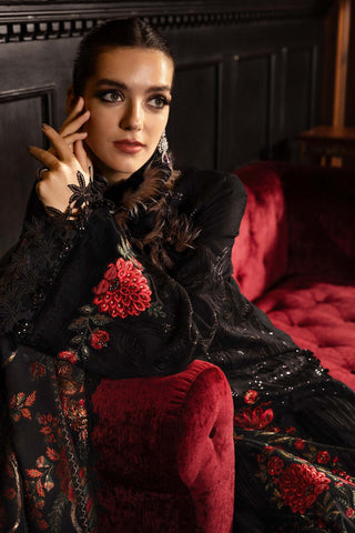 MARIA B- Embroidered Linen Suit WL-1309