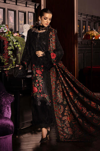 MARIA B- Embroidered Linen Suit WL-1309