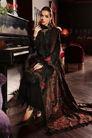 MARIA B- Embroidered Linen Suit WL-1309