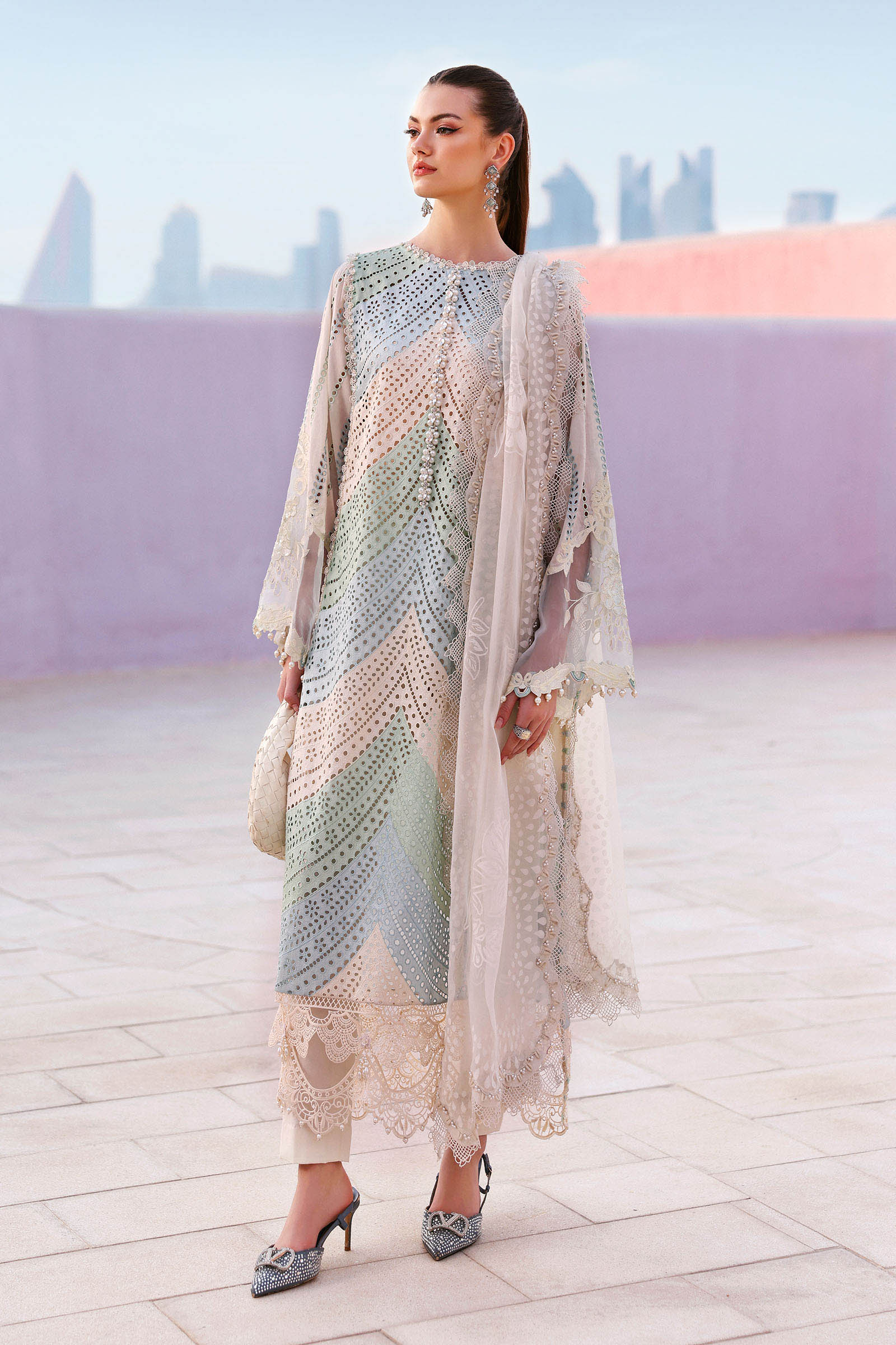 MARIA B - Embroidered Lawn Suit D-2612-A
