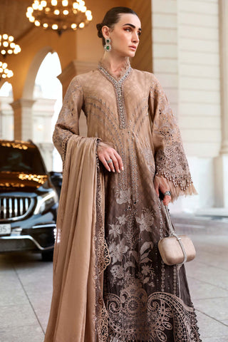 MARIA B - Embroidered Jacquard Lawn Suit D-2601-A