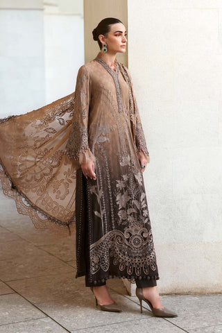 MARIA B - Embroidered Jacquard Lawn Suit D-2601-A