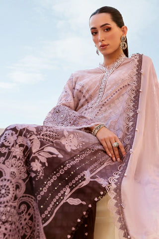 MARIA B - Embroidered Jacquard Lawn Suit D-2601-B