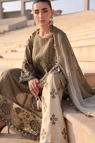 MARIA B - Embroidered Jacquard Lawn Suit D-2602-A