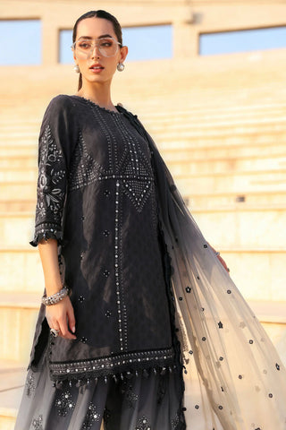 MARIA B - Embroidered Jacquard Lawn Suit D-2602-B