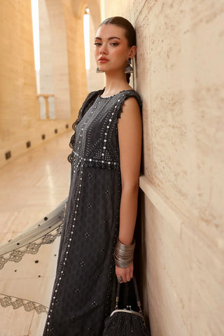 MARIA B - Embroidered Jacquard Lawn Suit D-2602-B